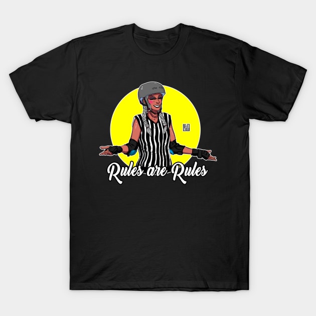 Referee Power - Roller Derby T-Shirt by Mike-EL